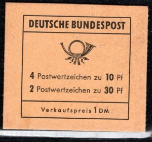 Germany Bund Scott # 1075a, mint nh, cpl stamp booklet, Mi # MH16b