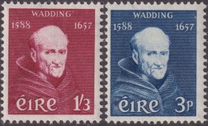 Sc# 163 / 164 Ireland 1957 Father Luke Wadding complete set MNH CV $21.25