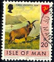 Manx Ram, Isle of Man stamp SC#25 used