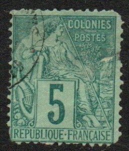 French Colonies Sc #49 Used; Mi #48