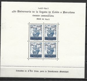 COLLECTION LOT 14917 SPAIN REVENUE MINISHEET MH