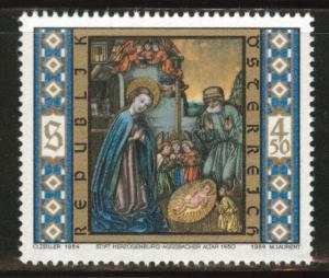 Austria Osterreich Scott 1298 MNH** Christmas 1984 stamp