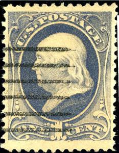 U.S. #206 Used F-VF Sht perfs