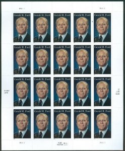 US #4199 41¢ Gerald Ford, Sheet of 20, self adhesive