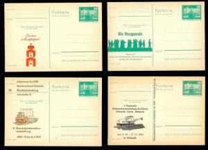 EAST GERMANY - DDR (48) Unused Cacheted Postal Cards Various Events ALL MNH