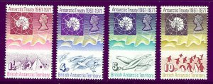 BRITISH ANTARCTIC TERR #39-42 Complete set, og, NH, VF,