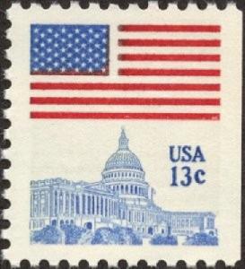 1623 Flag over Capital F-VF MNH single stamp from Booklet