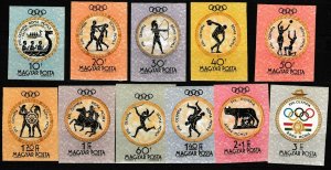 1960 Hungary 1686b-1696b 1960 Olympic Games in Rome 26,00 €