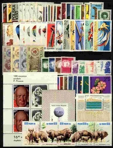 Poland 1981 MNH Year set