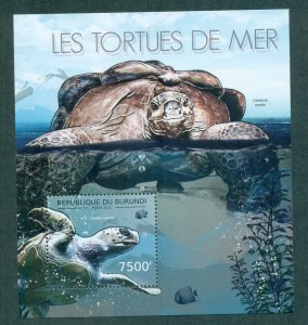 Burundi 2012 Reptiles, Turtle, Tortoise MS MUH BUR12623b