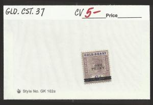 Gold Coast #37 Mint Hinged Cat $5.00 E 03401