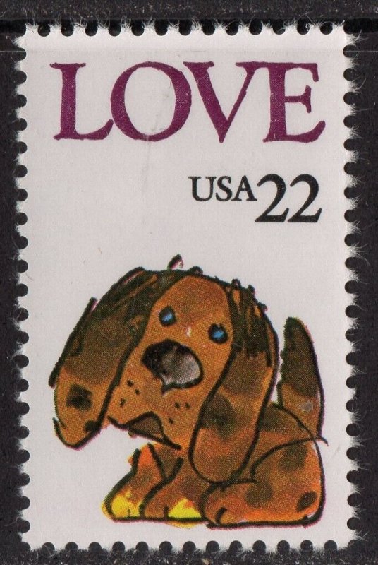 Thematic stamps USA 1986 GREETINGS/PUPPY 2213 mint