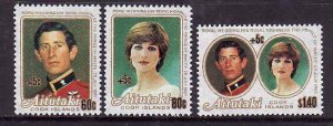 Aitutaki-Sc#B35-7- id10-unused NH set-Royal Wedding-Princess Diana-1981--please