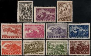 ✔️ AXIS THIRD REICH BULGARIA - WAR SCENES - FULL SET - ** MNH OG [BG1.0548]