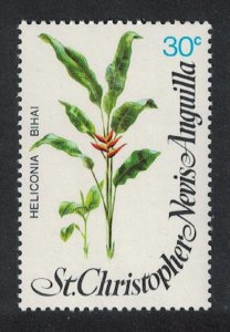 St. Kitts-Nevis Flowers Heliconia bihai 30c 1979 MNH SG#418