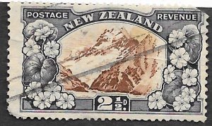 New Zealand Scott #207 2 1/2d Mount Cook & Mountain Lilies (1936) Used