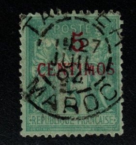 French Morocco Scott 1 Used stamp with Tanger cancel