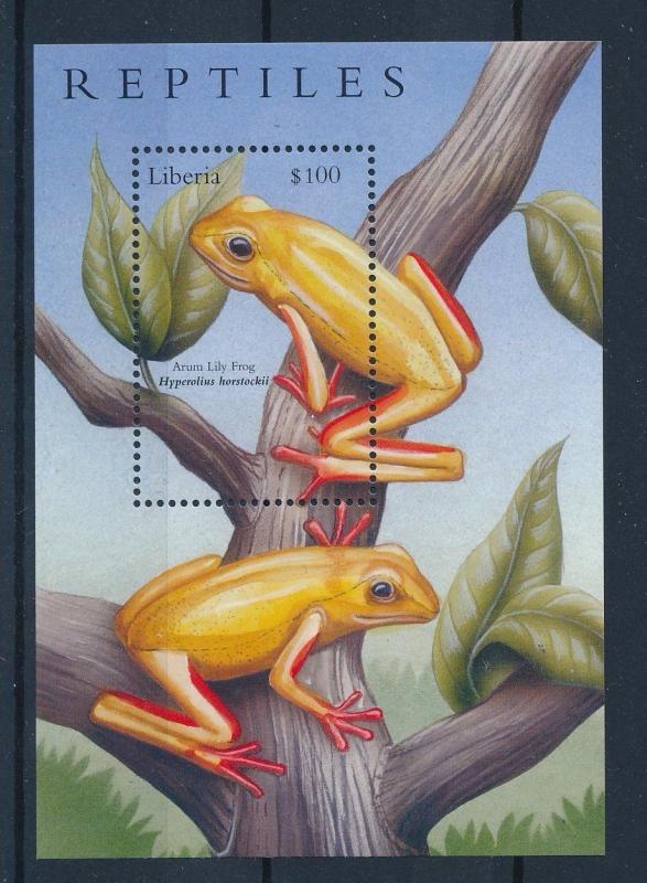 [36828] Liberia 2001 Reptiles Frogs MNH Sheet