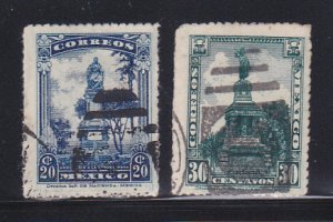 Mexico 640-641 U Monuments (B)