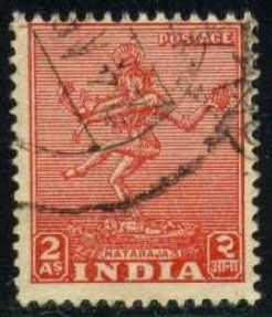 India #211 Nataraja; used (0.25)