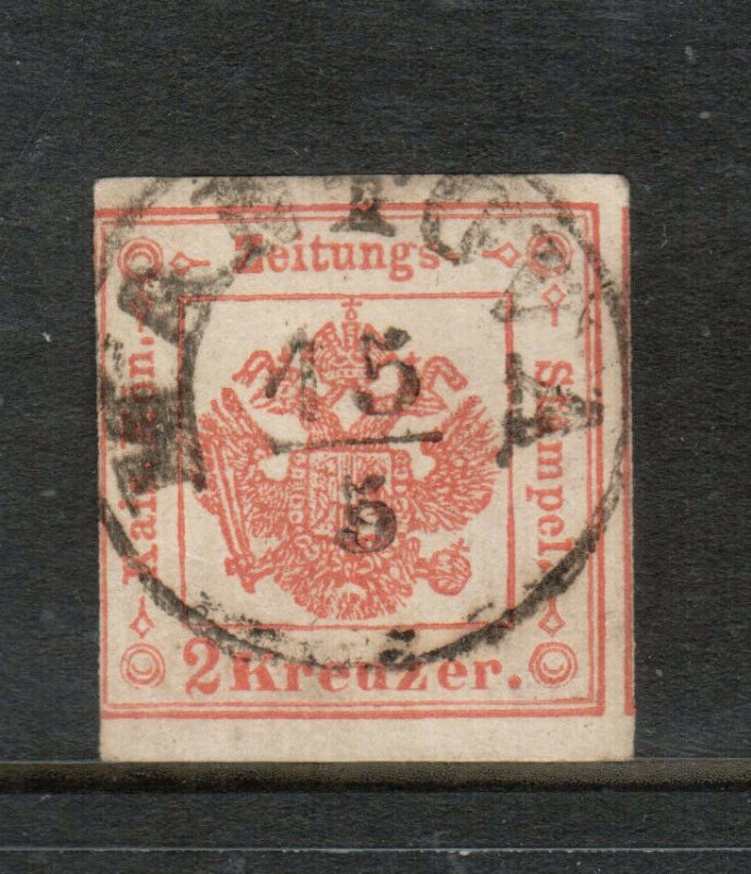 Lombardy Venetia #PR2 Used Fine - Very Fine Nice Cancel