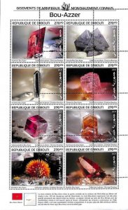 A7420 - DJIBOUTI - MISPERF ERROR Stamp Sheet - 2021 - Minerals-