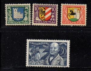 Switzerland Sc B53-56 1930 Pro Juvente stamp set mint