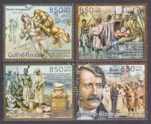 2013 Guinea-Bissau 6452-6455 200 years of missionary David Livingston 12,00 €