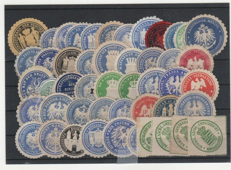 Germany Assortment of Official Government Seals, Lot of 48