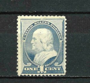 212 US 1 CENT ULTRAMARINE FRANKLIN-MINT-N/G-FINE