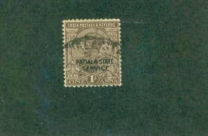 PATIALA INDIAN STATE O42 USED BIN $0.50