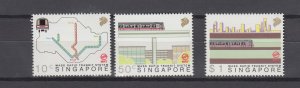 J45796 JL stamps 1988 singapore mnh set #522-4 designs