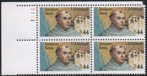 US #C116 PLATE BLOCK, face $1.76, VF/XF mint never hinged, high value airmail...