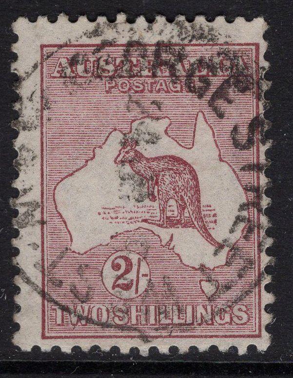 AUSTRALIA SG41b 1916 2/- RED-BROWN(ANILINE) USED