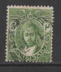 Zanzibar Sc # 142 used wm 3 (RRS)