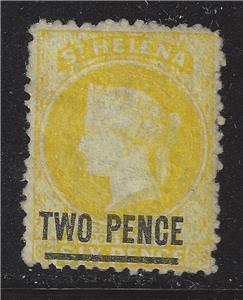 1868 St. Saint Helena - Sc# 19 Perf 12 1/2x12 1/2 (Short Bar) Mint No Gum (BT94)