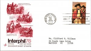 FDC 1976 SC #1686 Artcraft Cachet - Philadelphia, PA - Single - J1314