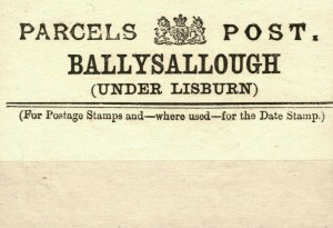 GB IRELAND 1883 First Issue PARCELS POST Label BALLYSALLOUGH Down Unused SS3790