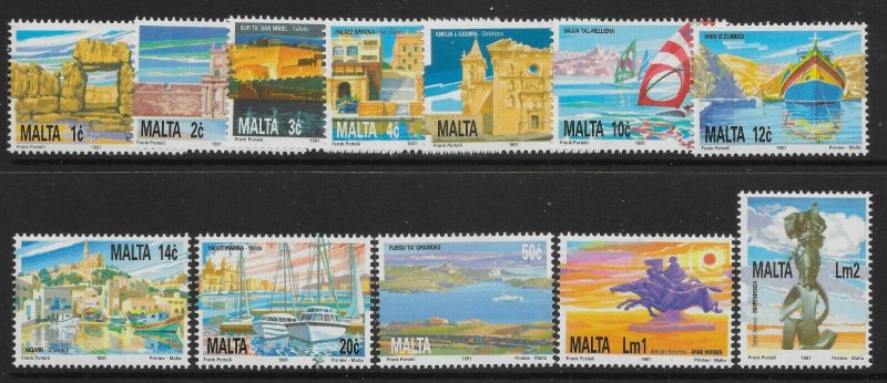 MALTA SG905/16 1991 NATIONAL HERITAGE SET MNH