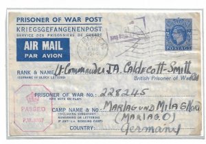 Maidenhead, GB to British Naval POW at Marlog und Milag Nord 1944 (C5308)