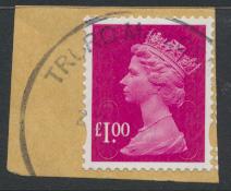 Great Britain SG U2912 SC# MH386 Security Machin £1  no source no date code ...