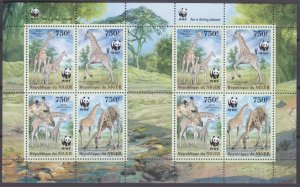 2013 Niger 2142-2145KL WWF / Giraffe 24,00 €