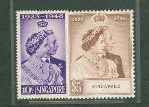 Singapore #21-22 Unused Single (Complete Set)