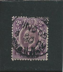 SOMALILAND OFFICIAL 1904-05 2a DULL & BRIGHT PURPLE GU SG O12 CAT £70