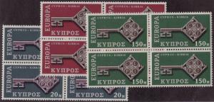 CYPRUS MNH Scott # 314-316 EUROPA Blocks (12 Stamps) -2