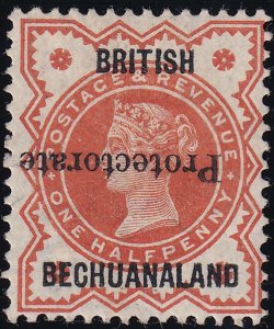 Bechuanaland 1890 SC 53a Mint Inverted Ovpt 