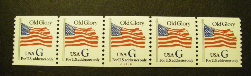 Scott 2890, 32 cent G Flag, PNC5 #A4426, MNH Coil Beauty
