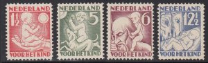 Netherlands #B44-47 Mint NH