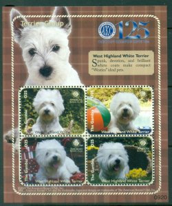Gambia 2009 The 125th Anniversary of the American Kennel Club Terriers MS MUH