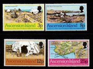 ASCENSION SG229/32 1977 VISIT OF PROFESSOR GILL MNH